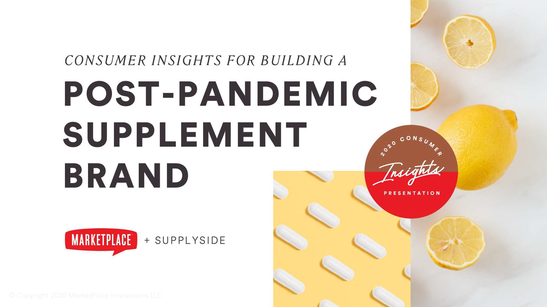 consumer insights for building a post-pandemic, after covid supplement brand