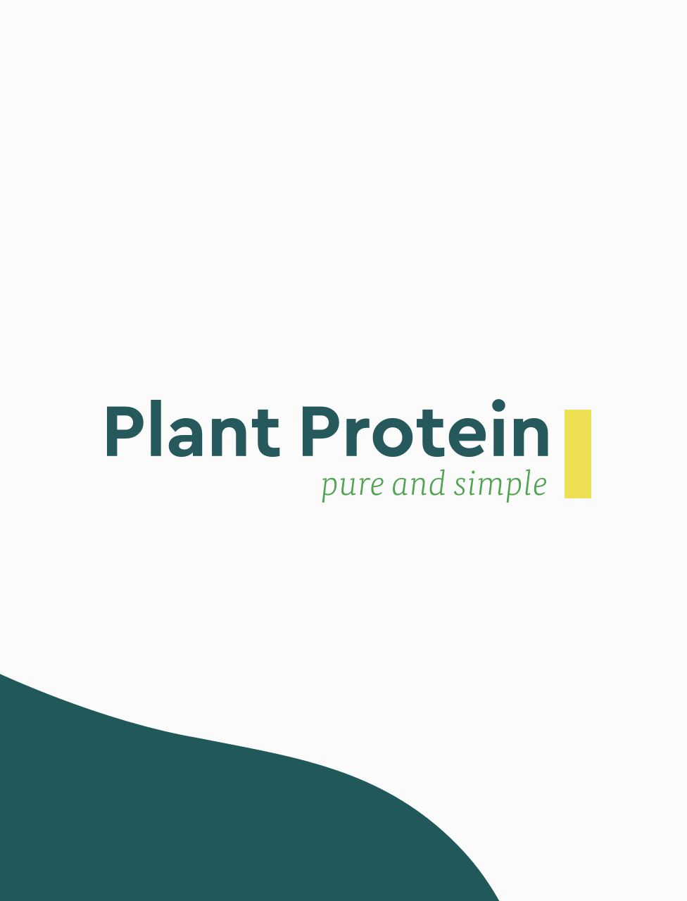 Plant Protein pure and simple - functional foods