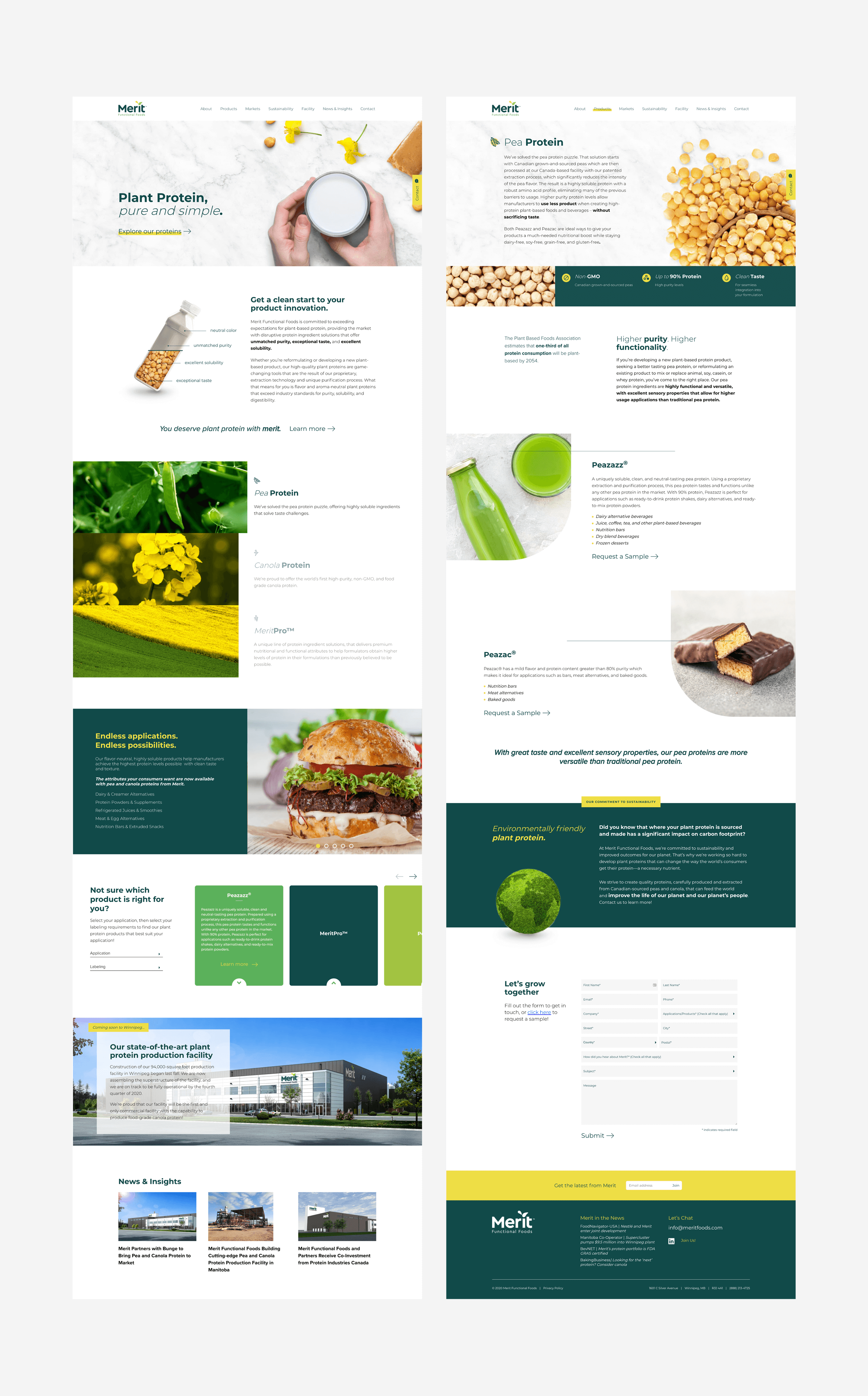 Merit Functional Foods Website