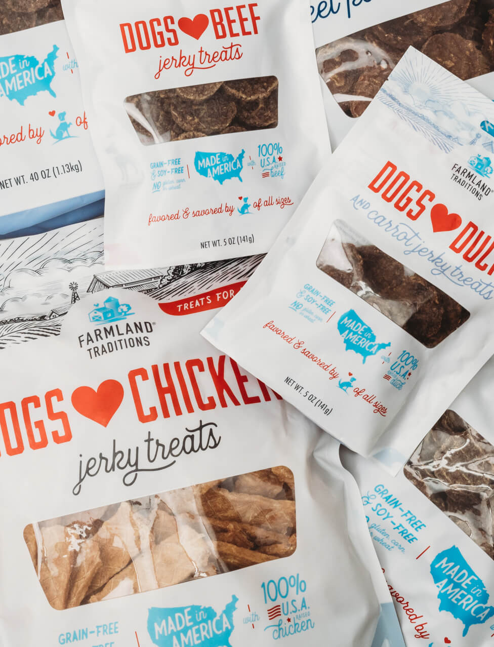 photo of packaging for dogs heart treats