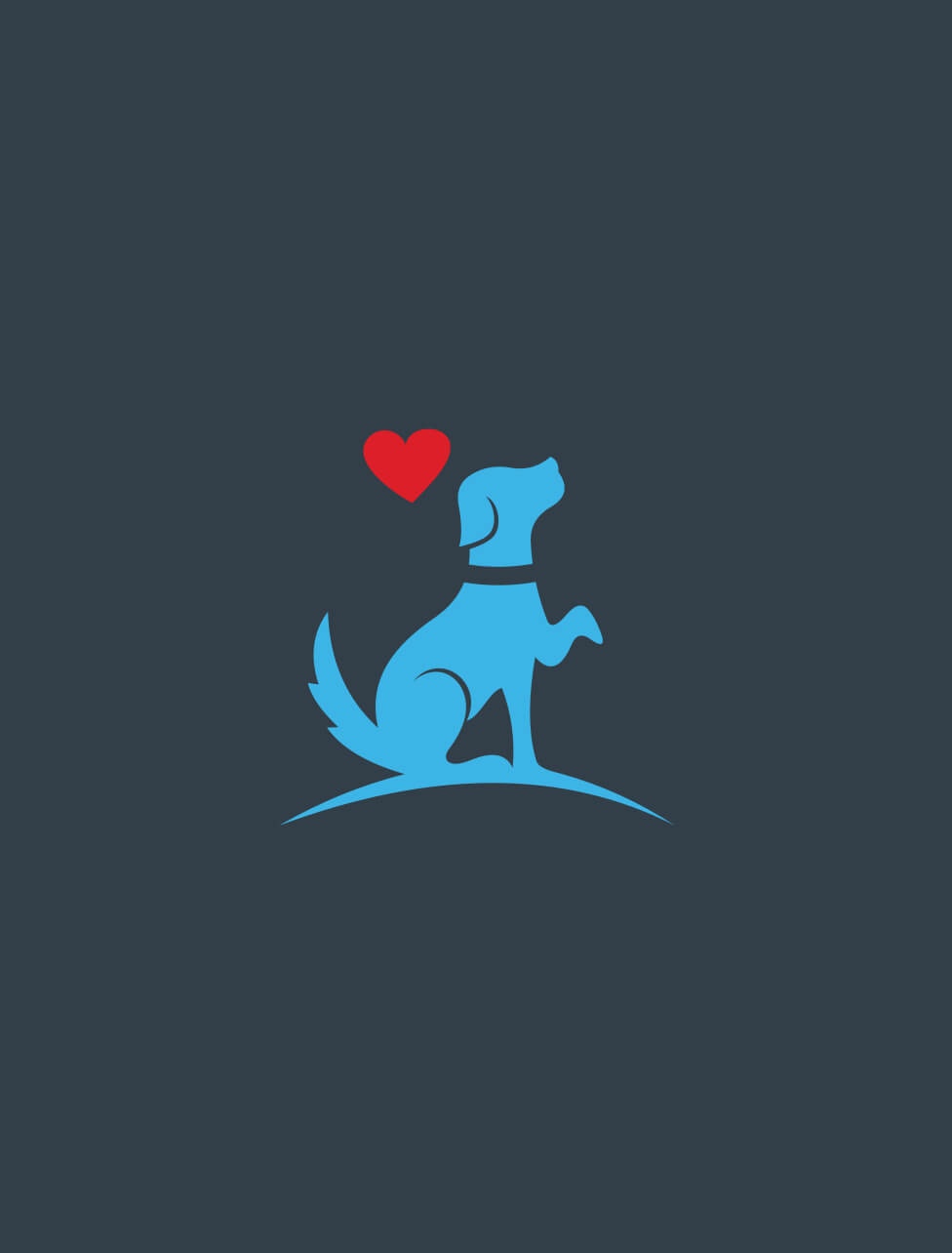Dogs Heart icon for packaging and web